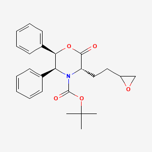 tert-butyl (3S,5S,6R)-3-[2-(oxiran-2-yl)ethyl]-2-oxo-5,6-diphenylmorpholine-4-carboxylate