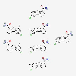 6-chloro-7-methyl-2,3,4,9-tetrahydro-1H-fluorene-1-carboxamide;6-chloro-8-methyl-2,3,4,9-tetrahydro-1H-fluorene-1-carboxamide;6-chloro-2,3,4,9-tetrahydro-1H-fluorene-1-carboxamide