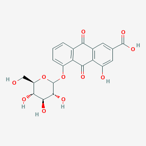 4-hydroxy-9,10-dioxo-5-[(3R,4S,5S,6R)-3,4,5-trihydroxy-6-(hydroxymethyl)oxan-2-yl]oxyanthracene-2-carboxylic acid