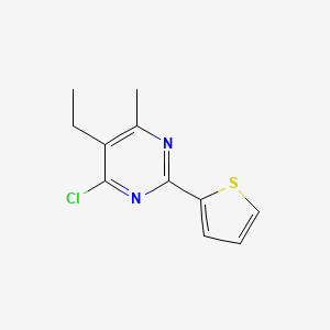 2-(Thiophene-2-yl)-4-chloro-5-ethyl-6-methylpyrimidine