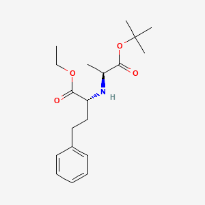 ethyl (2R)-2-[[(2S)-1-[(2-methylpropan-2-yl)oxy]-1-oxopropan-2-yl]amino]-4-phenylbutanoate