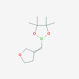 4,4,5,5-Tetramethyl-2-[(z)-tetrahydrofuran-3-ylidenemethyl]-1,3,2-dioxaborolane