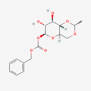 [(2R,4aR,6S,7R,8R,8aS)-7,8-dihydroxy-2-methyl-4,4a,6,7,8,8a-hexahydropyrano[3,2-d][1,3]dioxin-6-yl] benzyl carbonate