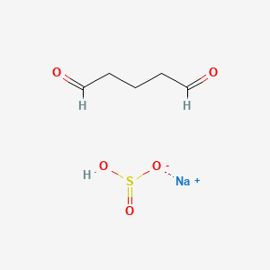 molecular formula C5H9NaO5S B13403120 Glutaraldehyde sodium bisulfite 