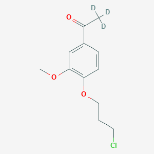 1-[4-(3-Chloropropoxy)-3-methoxyphenyl]-2,2,2-trideuterioethanone