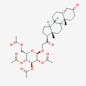 Deoxycorticosterone 21-Glucoside Tetraacetate