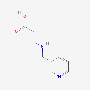 molecular formula C9H12N2O2 B1340315 3-[(Pyridin-3-ylmethyl)amino]propanoic acid CAS No. 99362-31-9