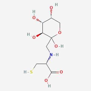 (2R)-3-sulfanyl-2-[[(3S,4R,5R)-2,3,4,5-tetrahydroxyoxan-2-yl]methylamino]propanoic acid