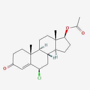 molecular formula C21H29ClO3 B13403187 6beta-Chloro Testosterone 17-O-Acetate 