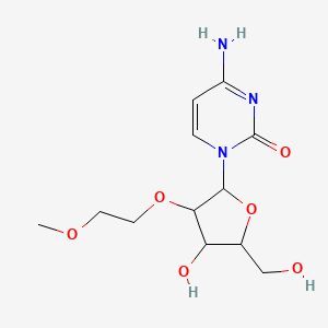 molecular formula C12H19N3O6 B13403189 4-Amino-1-[4-hydroxy-5-(hydroxymethyl)-3-(2-methoxyethoxy)oxolan-2-yl]pyrimidin-2-one 