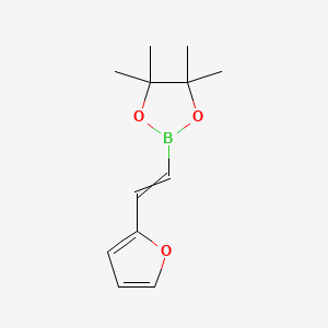 molecular formula C12H17BO3 B13403216 (E)-2-(2-(furan-2-yl)vinyl)-4,4,5,5-tetramethyl-1,3,2-dioxaborolane 