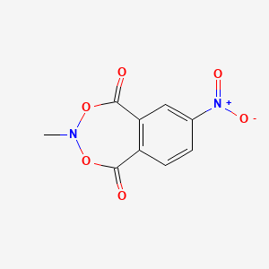 molecular formula C9H6N2O6 B13403219 3-Methyl-7-nitro-2,4,3-benzodioxazepine-1,5-dione 