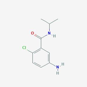 molecular formula C10H13ClN2O B1340346 5-氨基-2-氯-N-异丙基苯甲酰胺 CAS No. 926265-19-2