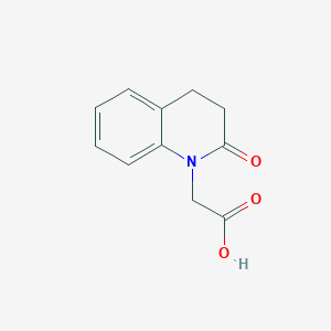 molecular formula C11H11NO3 B1340355 2-(2-氧代-3,4-二氢喹啉-1(2H)-基)乙酸 CAS No. 81745-21-3