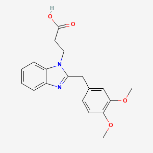 3-[2-(3,4-Dimethoxy-benzyl)-benzoimidazol-1-yl]-propionic acid