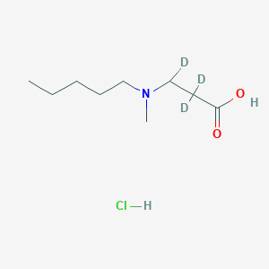 2,2,3-Trideuterio-3-[methyl(pentyl)amino]propanoic acid;hydrochloride