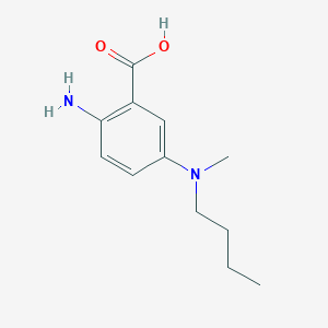 2-Amino-5-[butyl(methyl)amino]benzoic acid