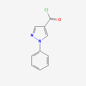 molecular formula C10H7ClN2O B1340393 1-Phenyl-1H-pyrazole-4-carbonyl chloride CAS No. 267641-97-4