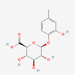 2-Hydroxy-4-methylphenyl beta-D-glucopyranosiduronic Acid