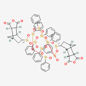 5,5'-(9,19-Dimethyl-1,3,5,7,11,13,15,17-octaphenylpentacyclo[11.7.1.1^(3,11).1^(5,17).1^(7,15)]decasiloxane-9,19-diyl)bis[hexahydro-4,7-methanoisobenzofuran-1,3-dione]