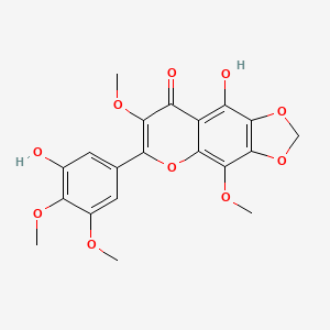 5,3'-Dihydroxy-3,8,4',5'-tetramethoxy-6,7-methylenedioxyflavone