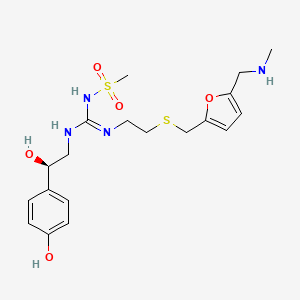 1-[(2R)-2-hydroxy-2-(4-hydroxyphenyl)ethyl]-2-[2-[[5-(methylaminomethyl)furan-2-yl]methylsulfanyl]ethyl]-3-methylsulfonylguanidine