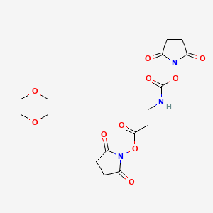 N-Succinimidoxycarbonyl-beta-alanine N-succinimidyl ester 1,4-dioxane complex