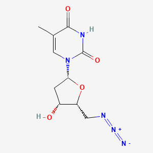 1-[(2R,4R,5R)-5-(azidomethyl)-4-hydroxyoxolan-2-yl]-5-methylpyrimidine-2,4-dione