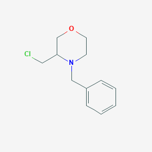 molecular formula C12H16ClNO B1340408 4-Benzyl-3-(chloromethyl)morpholine CAS No. 110167-16-3