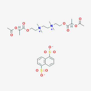 2-(2-acetyloxypropanoyloxy)ethyl-[2-[2-(2-acetyloxypropanoyloxy)ethyl-dimethylazaniumyl]ethyl]-dimethylazanium;naphthalene-1,5-disulfonate