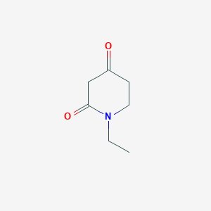 molecular formula C7H11NO2 B1340413 1-乙基哌啶-2,4-二酮 CAS No. 99539-36-3