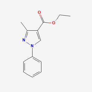 molecular formula C13H14N2O2 B1340416 ethyl 3-methyl-1-phenyl-1H-pyrazole-4-carboxylate CAS No. 113502-46-8