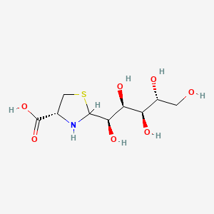molecular formula C9H17NO7S B1340432 2-(D-Gluco-pentylhydroxypentyl)-4(R)-1,3-thiazolidine-4-carboxylic acid 