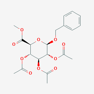 molecular formula C20H24O10 B134044 苄基|α-D-吡喃葡萄糖醛酸甲酯三乙酸酯 CAS No. 3080-47-5