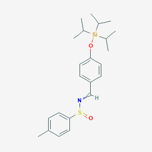 [S(S)]-4-Methyl-N-[[4-[[tris(1-methylethyl)silyl]oxy]phenyl]methylene]bezenesulfinamide