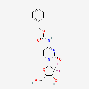 benzyl N-[1-[3,3-difluoro-4-hydroxy-5-(hydroxymethyl)oxolan-2-yl]-2-oxopyrimidin-4-yl]carbamate