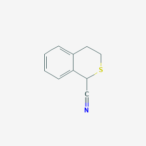 molecular formula C10H9NS B1340455 Isothiochroman-1-carbonitrile CAS No. 13329-15-2