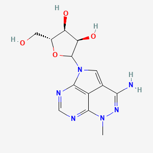 (3R,4S,5R)-2-(5-amino-7-methyl-2,6,7,9,11-pentazatricyclo[6.3.1.04,12]dodeca-1(12),3,5,8,10-pentaen-2-yl)-5-(hydroxymethyl)oxolane-3,4-diol