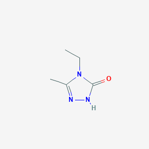 molecular formula C5H9N3O B1340457 4-Ethyl-3-methyl-1H-1,2,4-triazol-5(4H)-one CAS No. 58910-25-1
