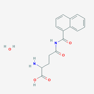 2-Amino-5-(naphthalene-1-carbonylamino)-5-oxopentanoic acid;hydrate