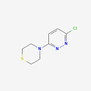 molecular formula C8H10ClN3S B1340459 4-(6-氯吡啶并哒嗪-3-基)硫吗啉 CAS No. 56392-82-6
