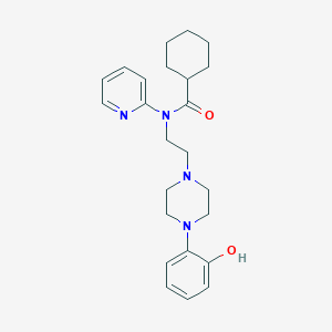 N-[2-[4-(2-hydroxyphenyl)piperazin-1-yl]ethyl]-N-pyridin-2-ylcyclohexanecarboxamide