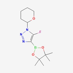 5-Fluoro-1-(tetrahydro-2H-pyran-2-yl)-4-(4,4,5,5-tetramethyl-1,3,2-dioxaborolan-2-yl)-1H-1,2,3-triazole