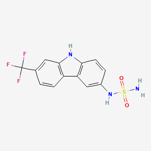 N-[7-(Trifluoromethyl)-9H-carbazol-3-yl]sulfuric diamide