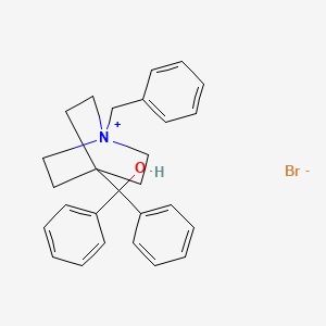 1-Benzyl-4-(hydroxydiphenylmethyl)quinuclidin-1-ium bromide