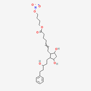 4-Nitrooxybutyl 7-[3,5-dihydroxy-2-(3-hydroxy-5-phenylpentyl)cyclopentyl]hept-5-enoate