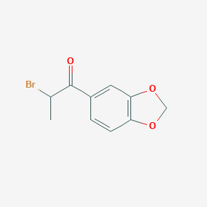 molecular formula C10H9BrO3 B134048 1-(苯并[d][1,3]二氧杂环-5-基)-2-溴丙烷-1-酮 CAS No. 52190-28-0