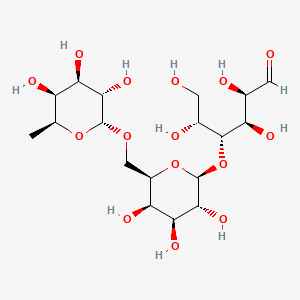 (2R,3R,4R,5R)-2,3,5,6-Tetrahydroxy-4-(((2S,3R,4S,5R,6R)-3,4,5-trihydroxy-6-((((2R,3S,4R,5S,6S)-3,4,5-trihydroxy-6-methyltetrahydro-2H-pyran-2-yl)oxy)methyl)tetrahydro-2H-pyran-2-yl)oxy)hexanal