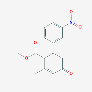 Methyl 2-methyl-6-(3-nitrophenyl)-4-oxocyclohex-2-ene-1-carboxylate