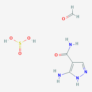 5-amino-1H-pyrazole-4-carboxamide;formaldehyde;sulfurous acid